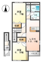 ハレクラニⅢの物件間取画像